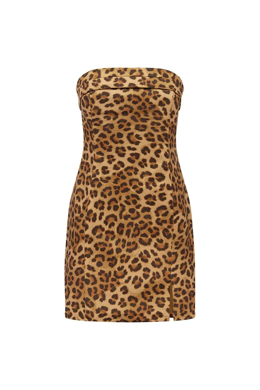 Jay Mini Dress - Leopard