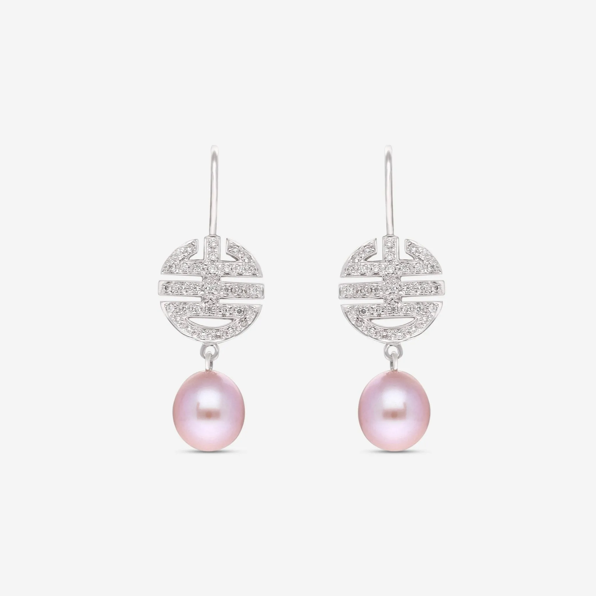 Mimi Milano Ognibene 18K White Gold, Diamond & Pearl Drop Earrings O061A03